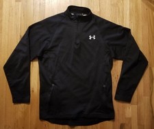 Under Armour Womens Small Black 1/4 Zip Long Sleeve Pullover Loose Fit Top