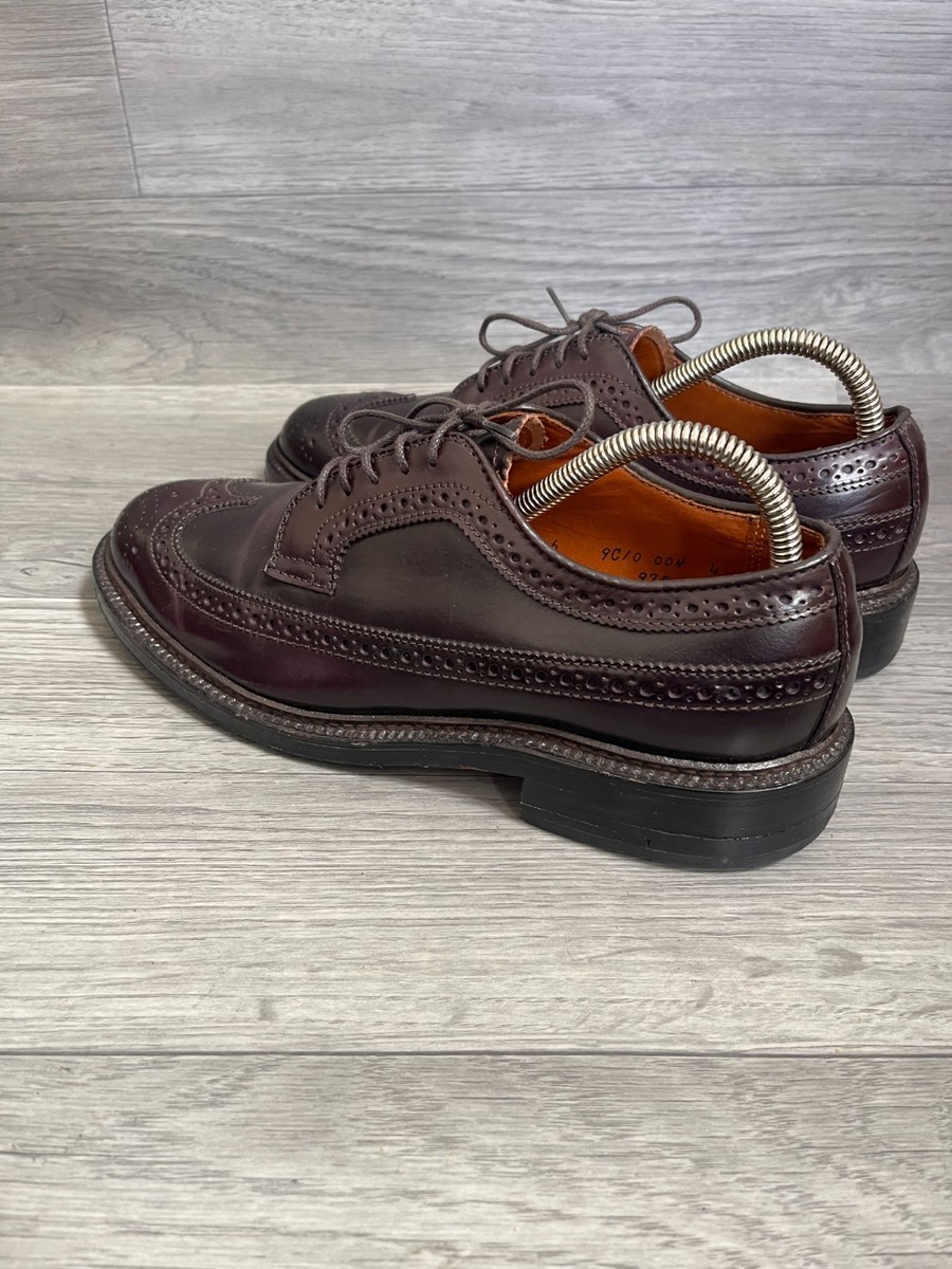 Alden 975 shell cordovan color 8 LONG WING BLUCHER OXFORD SHOES US