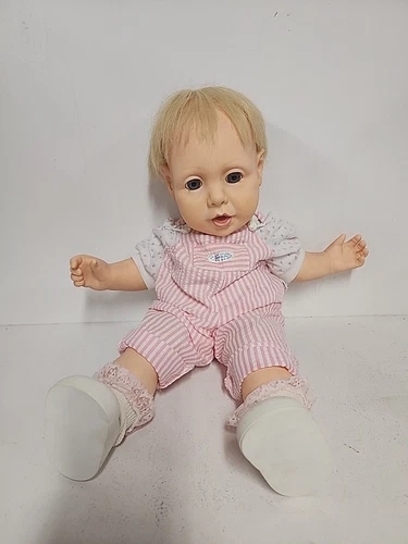 1984 Vintage J Turner Real Baby Doll with original clothing and shoes 20”