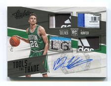 2015-16 Panini Absolute R.J. Hunter Tools of the Trade Quad Patch Auto Tag 1/1