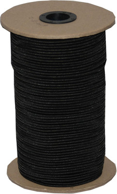 T.W Evans Cordage SC-108-500 1/8-Inch by 500-Feet Elastic Bungee Shock Cord, Bla
