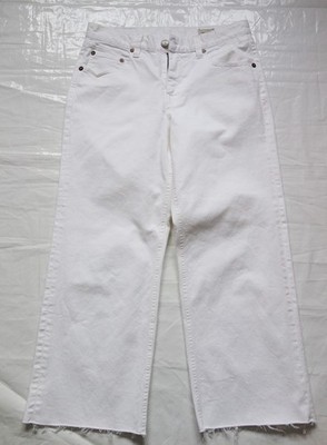 Herrlicher Norma Sailor Cropped Jeans Weiß weiter Schnitt, 7/8 Länge Größe: W30