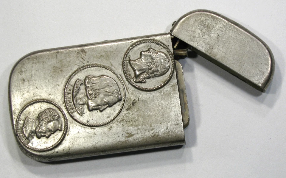 EE. UU. 1893 COLOMBIAN EXPO CASILLERO MEDALLISTA PLATEADO ~ LAVADO COLUMBUS. LINCOLN! Foto 2 de 3