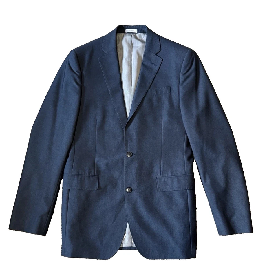 JF J. Ferrar Slim Fit Blue Suit Jacket 40L Single-Breasted 2-Button - Image 1 of 4