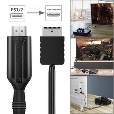 For Sony PS1/ PS2 to HDMI Adapter Game Console Audio Video Converter Cable Cord