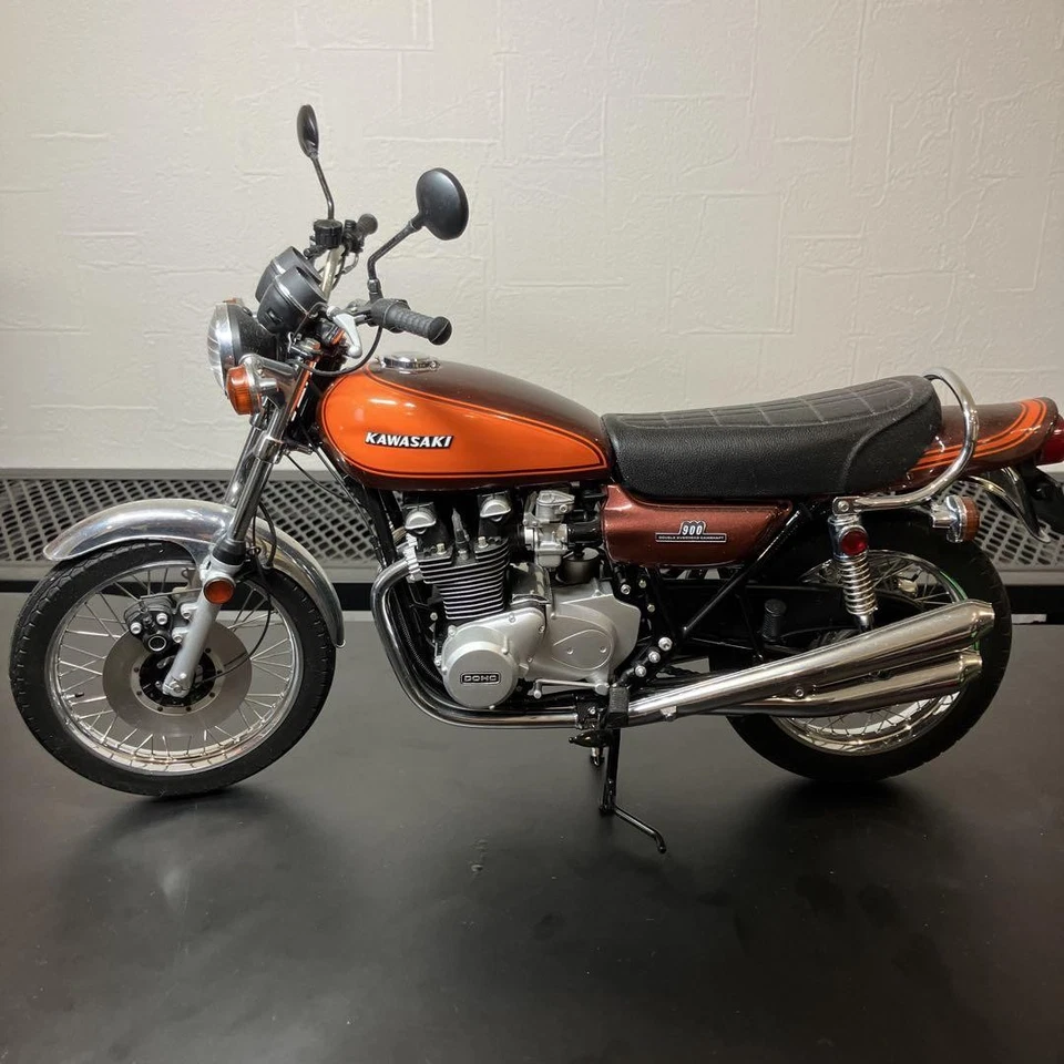 Minichamps Kawasaki Z1 Fireball 1/6 Diecast Motocicleta Modelo Bicicleta Clásica Foto 2 de 4