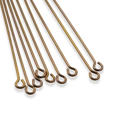 Bronze Niobium Eye Pins 20G 1.75" Hypoallergenic USA Made 20pk