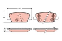 Bremsbelagsatz Scheibenbremse Trw GDB2359 FüR Hyundai Santa Fe 4 Tm Tma Suv Crdi
