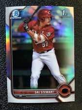2022 Bowman Draft Sal Stewart Chrome Refracto...