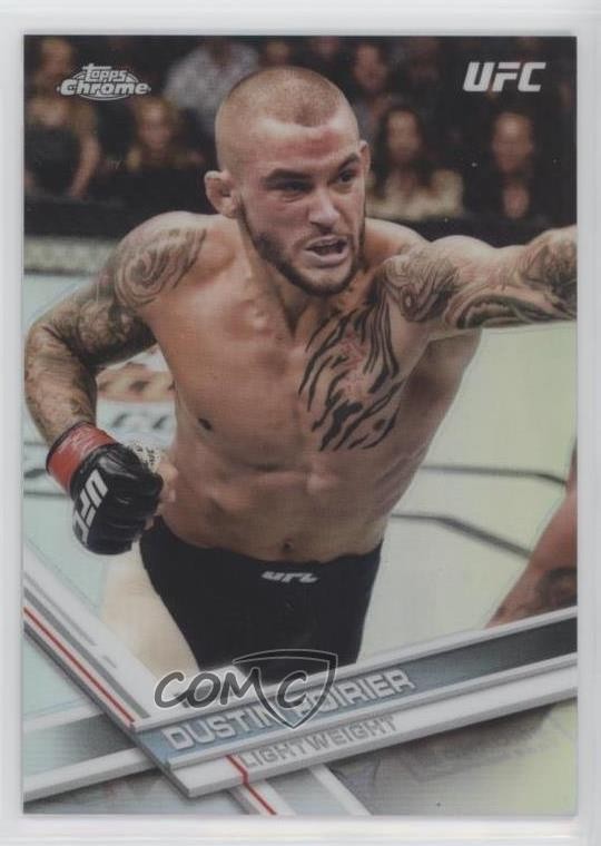 2017 Topps Chrome UFC Refractor Dustin Poirier #8 e2h