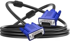 VGA to VGA Monitor Cable HD15 Male to Male TV Computer Projector 10 Feet