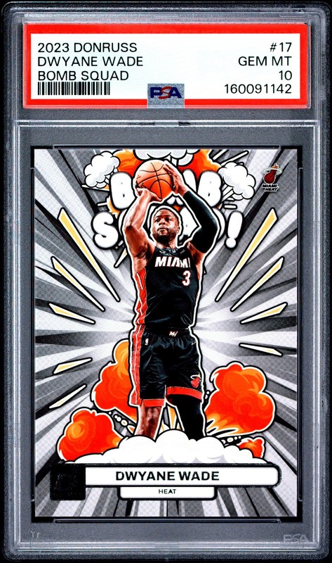 2023 PANINI DONRUSS BOMB SQUAD #17 DWYANE WADE PSA 10