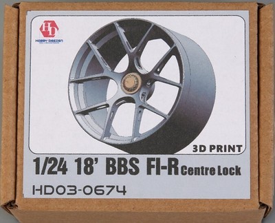 Hobby Design 124 BBS F1 R Center Lock Wheels Resin 3D Print Decals Gebraucht