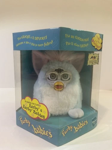 *** Italian *** FURBY Super Rare Imported Baby Blue Spring Edition NEW Sealed