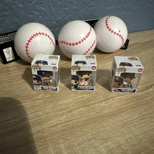 Funko Bitty Pop MLB Lot Of 3  (Jose Altuve, Justin Verlander, Luis A) Bitty Pops