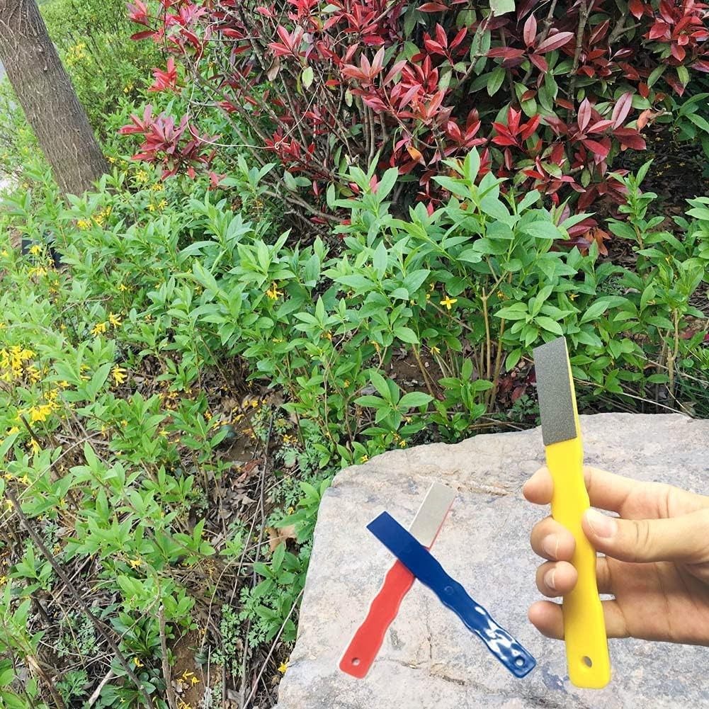 Color Coded Diamond File Set - Coarse, Medium, Fine for Precision Sharpening