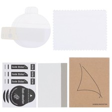 3pcs Watch Glass Screen Protectors 30mm TPU Round Smartwatch Screen Protective