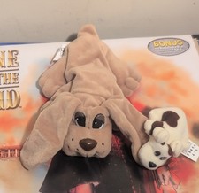Vintage Galoob 1995 Pound Puppies Mommy And 2 Puppies White Grey NEW In Box