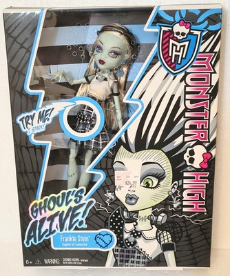 NEW ORIGINAL 2012 Monster High FRANKIE STEIN Doll in GHOUL'S ALIVE Nice