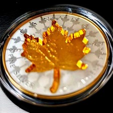2024 Canada $20 Super Incuse Silver Maple Leaf (SML) 1 Oz 99.99%Pure Silver Coin