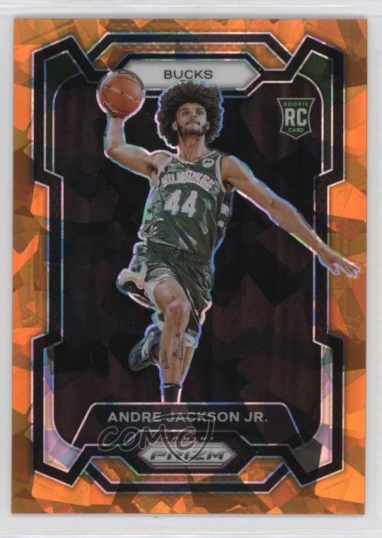 2023-24 Panini Prizm Orange Ice Prizm Andre Jackson Jr #131 4g8