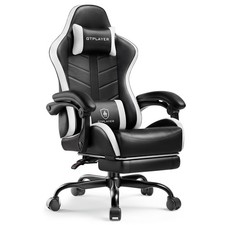 Gaming Chair for Adults, Ergonomic Computer Gaming Chair with Footrest, Heigh...
