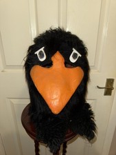 VINTAGE PANTOMIME 70’s CROW HEAD HEADDRESS BY COSTUME THEATRICAL 🐦‍⬛