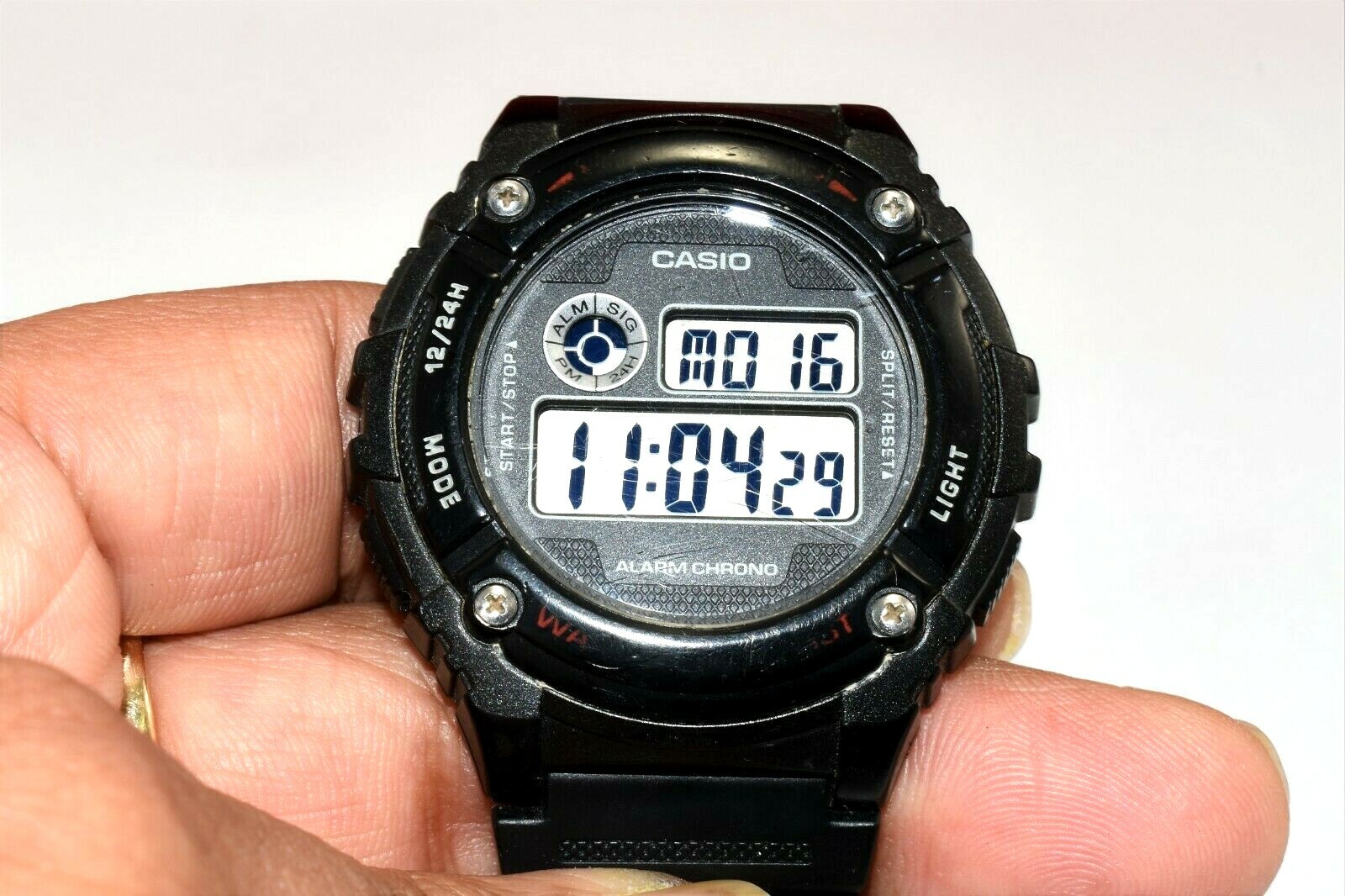 Casio W-216h Digital Watch Alarm Chrono 50m Water Resistant 5bar Stainless  Steel for sale online | eBay