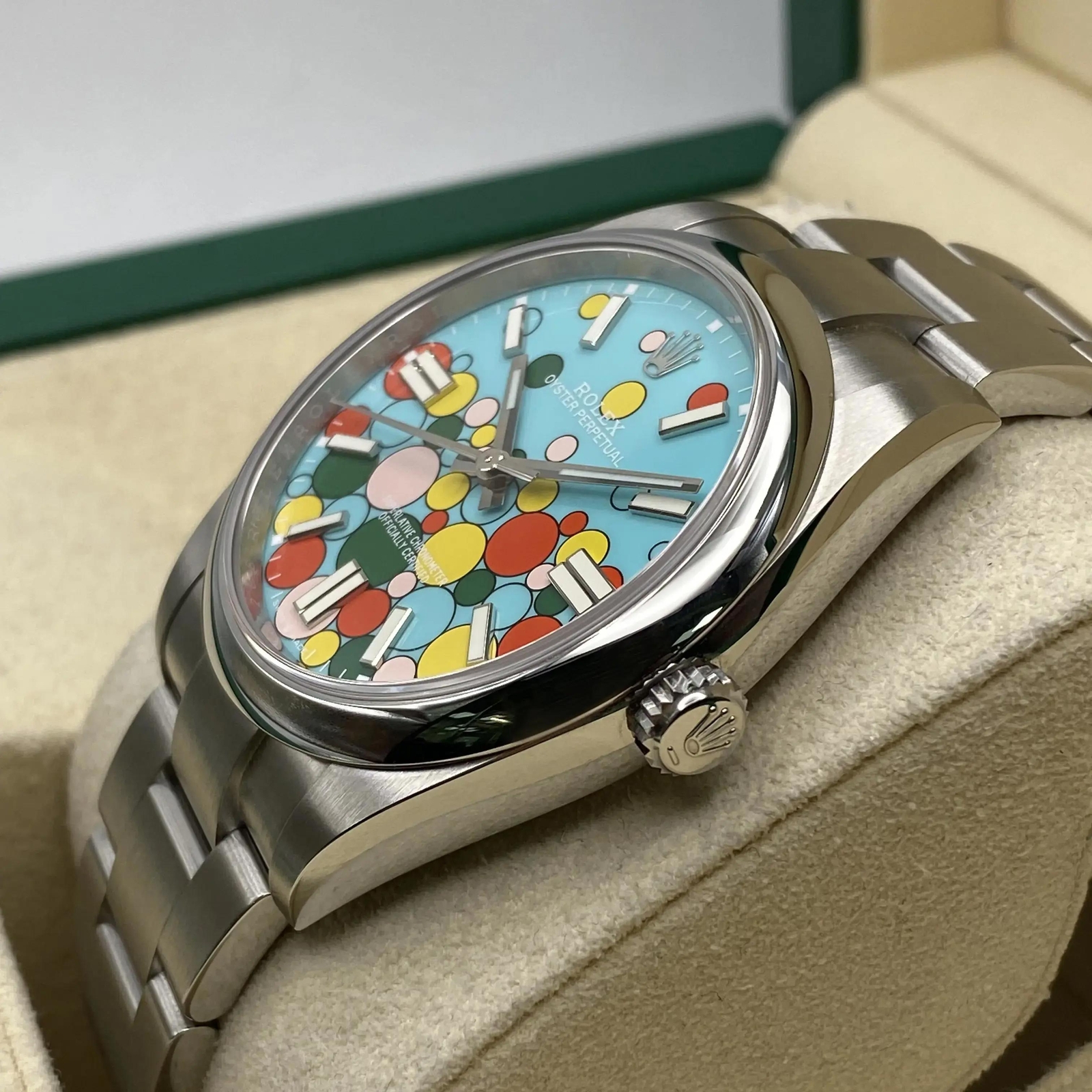 Rolex Oyster Perpetual 41mm Steel Celebration Dial Oyster Automatic Watch 124300 eBay
