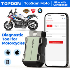 TOPDON Topscan Moto OBD2 Scanner Code Reader Full System Diagnostic Scan Tool UK