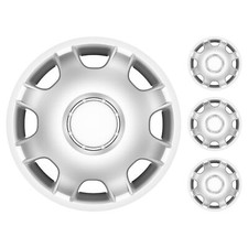 Set 4 Copricerchi Speed Serie Argo Copricerchi 12"/13"/14"/15"/16" Argento Bianc