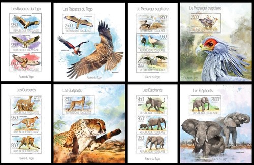 Animals of Togo fauna Collection 22 sheets MNH Yvert CV 335€ #CNA233 - Picture 3 of 4
