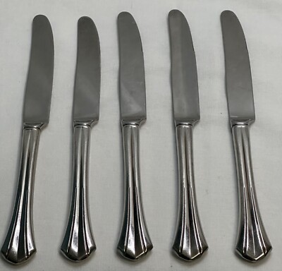 Dinner Knives Oneida RUSHMORE Stainless Flatware Silverware 9 1/2  5 Piece Set