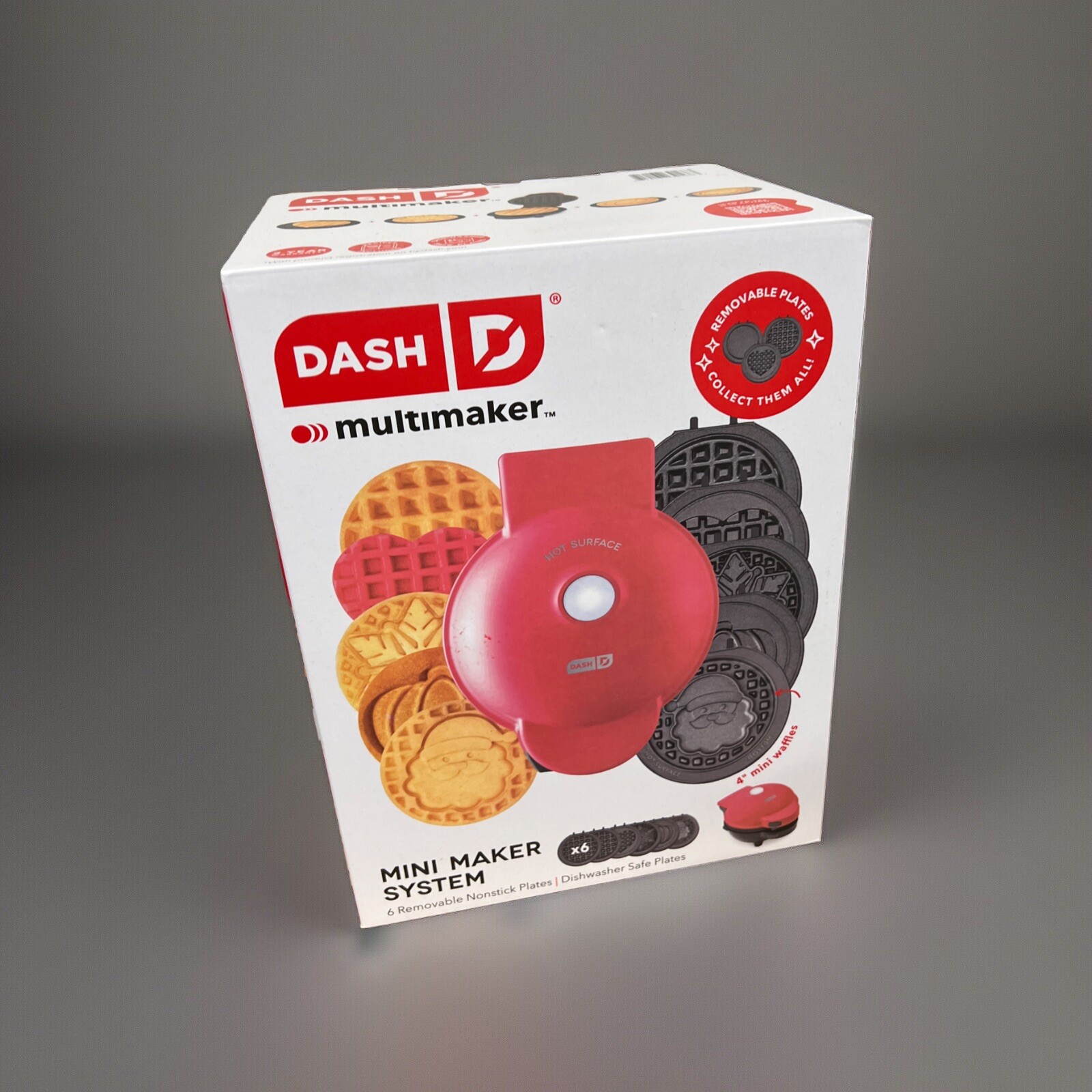 Dash Multi Maker Mini Waffle Maker System with 6 Removeable Holiday ...
