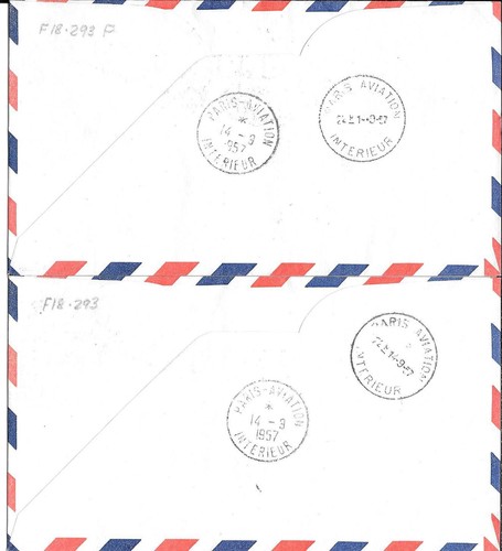 U.S.-5 FIRST FLIGHT Covers (FAM18) flown the Polar route-all to/from Paris, - Picture 4 of 4