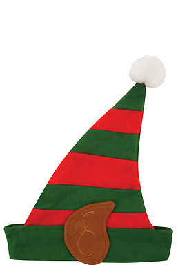 Kinder Elfenmütze mit Ohren - Weihnachten Kostüm Requisite Schule Spielen