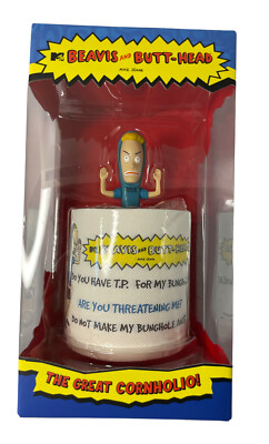 Beavis and Butthead Cornholio 3.75'' ReAction Figure and TP Box Set SDCC  NIP