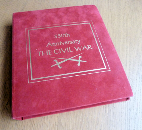 GB 350th Anniversary of Civil War Benham silk cover collection in special album - Picture 1 of 2