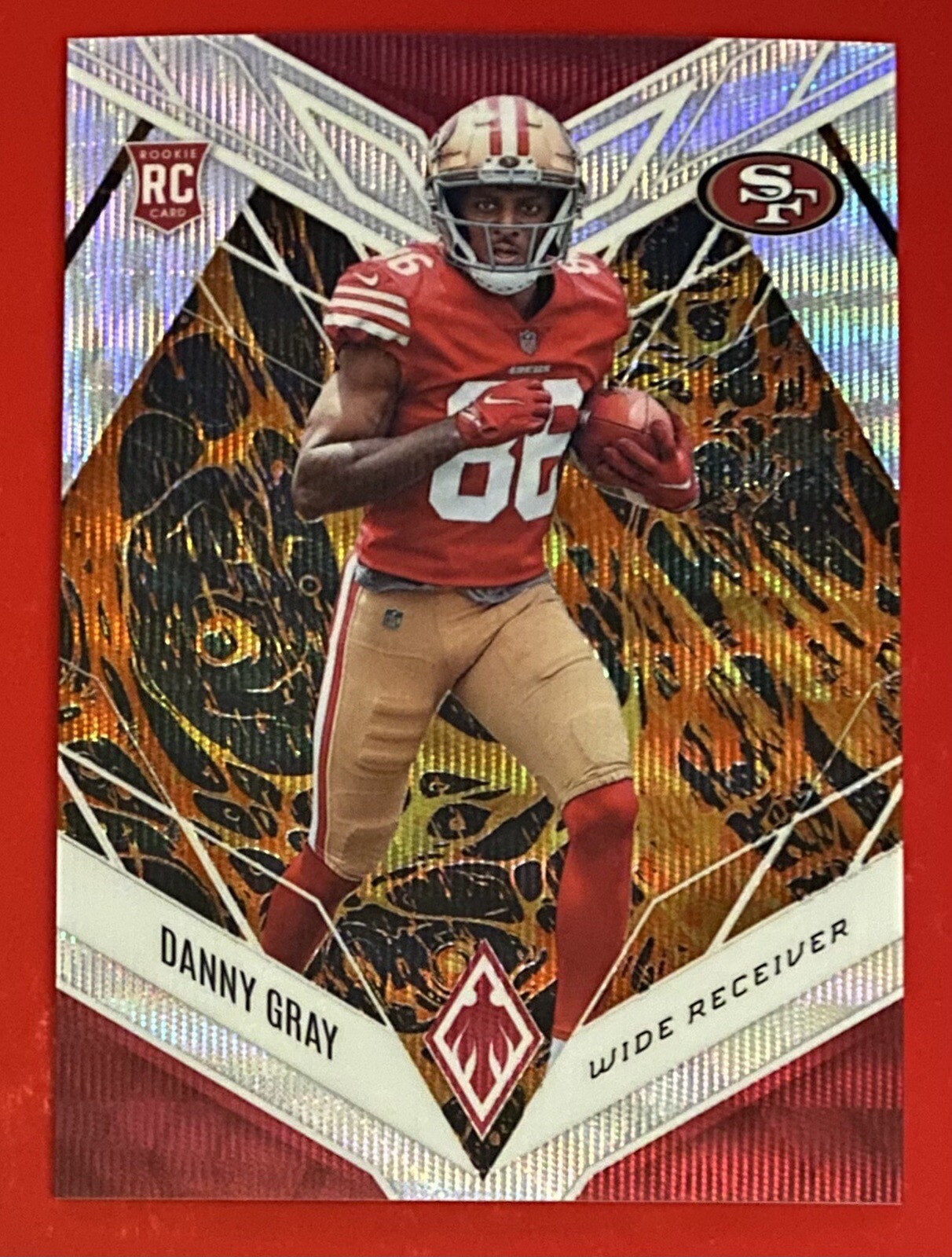 2022 Panini Phoenix Rookies Lava 50/175 Danny Gray RC #133 San Francisco 49ers
