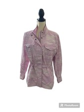 Style & Co Pink Camouflage Utility Jacket Pink