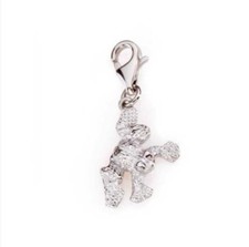 CIONDOLO ZOPPINI IN ACCIAIO RANA CON MOSCHETTONE