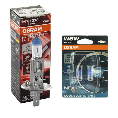 OSRAM Night Breaker Cool Blue Intense Classic Plata Laser H7 H4 H1 150% 220% - Imagen 72 de 100