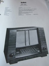 Wiring Diagram N Radio Saba 452 WW. 1938