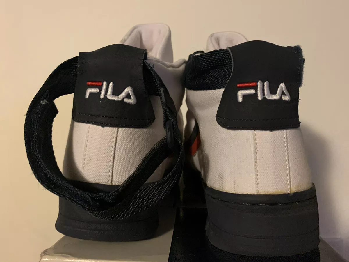 Vintage 1994 Fila High Top Sneakers Canvas Beige Size 7.5 Borg Classic MINT | eBay