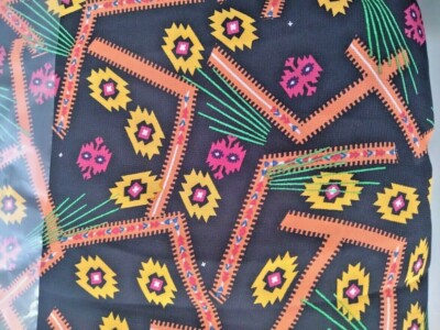 Jupe LuLaRoe Lola Taille 2XS Neuve Avec étiquettes – Motif Tribal Turquoise, Rose, Bleu, Longueur Midi