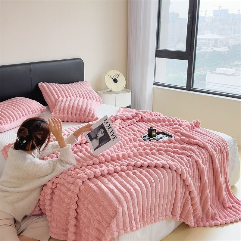 Soft & Light THROW BLANKET Reversible Warm Throw, Twin, Full, Queen