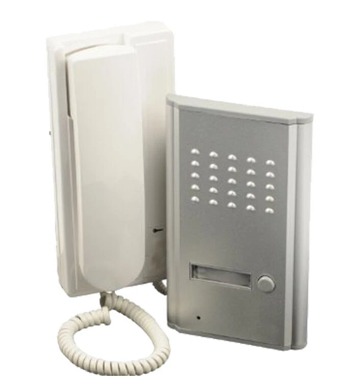 - SENZA MARCA//GENERICO - KIT CITOFONO MONOFAMILIARE CORNETTA INTERNO 2 FILI APRIPORTA CANCELLO. ESTERNO