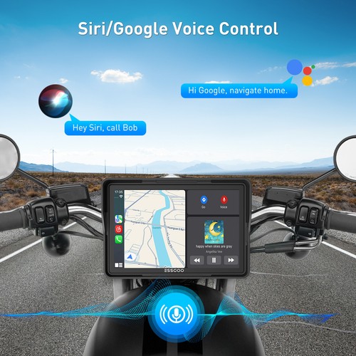 5" Motorcycle GPS Navigator Motorbike Carplay Navigation Waterproof Touch Screen - Picture 12 of 15