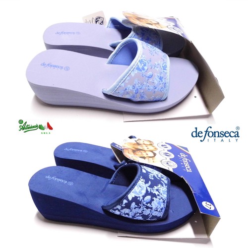 DEFONSECA ciabatta pantofola donna zeppa alta città mare piscina VIETRI  W302 | eBay