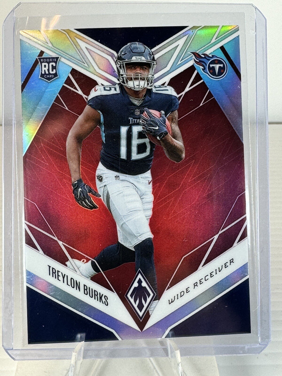 2022 Panini Phoenix Treylon Burks RC Red Prizm Rookie #'ed /250 SSP #112 Titans